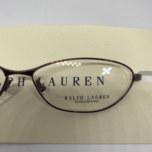 NWT Ralph Lauren RL 1371 1J3 Siena Brown Made in Italy 53-13-130 Stainless Steel main image 11